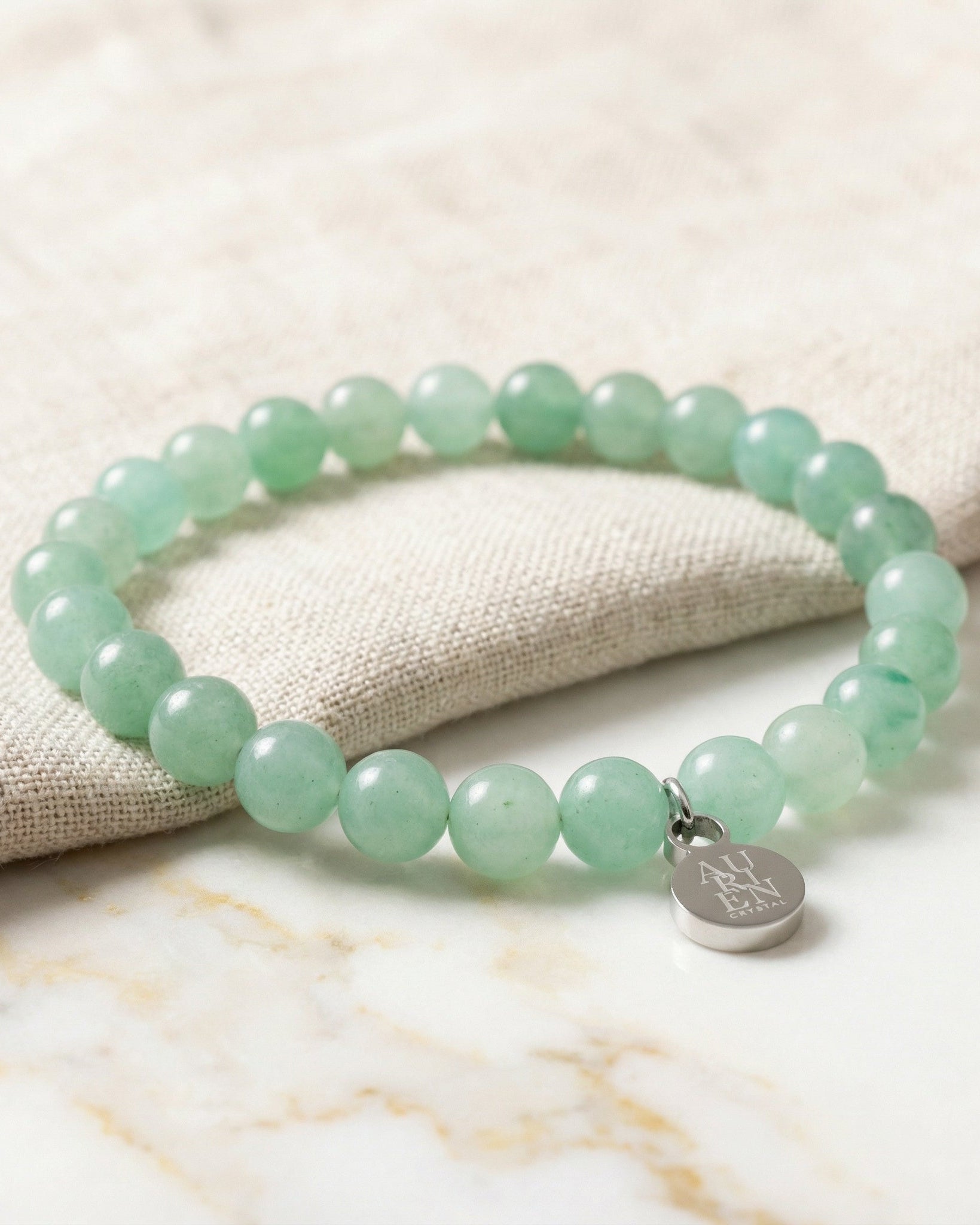 Green Aventurine meditation crystal bracelet aurien crystal 1