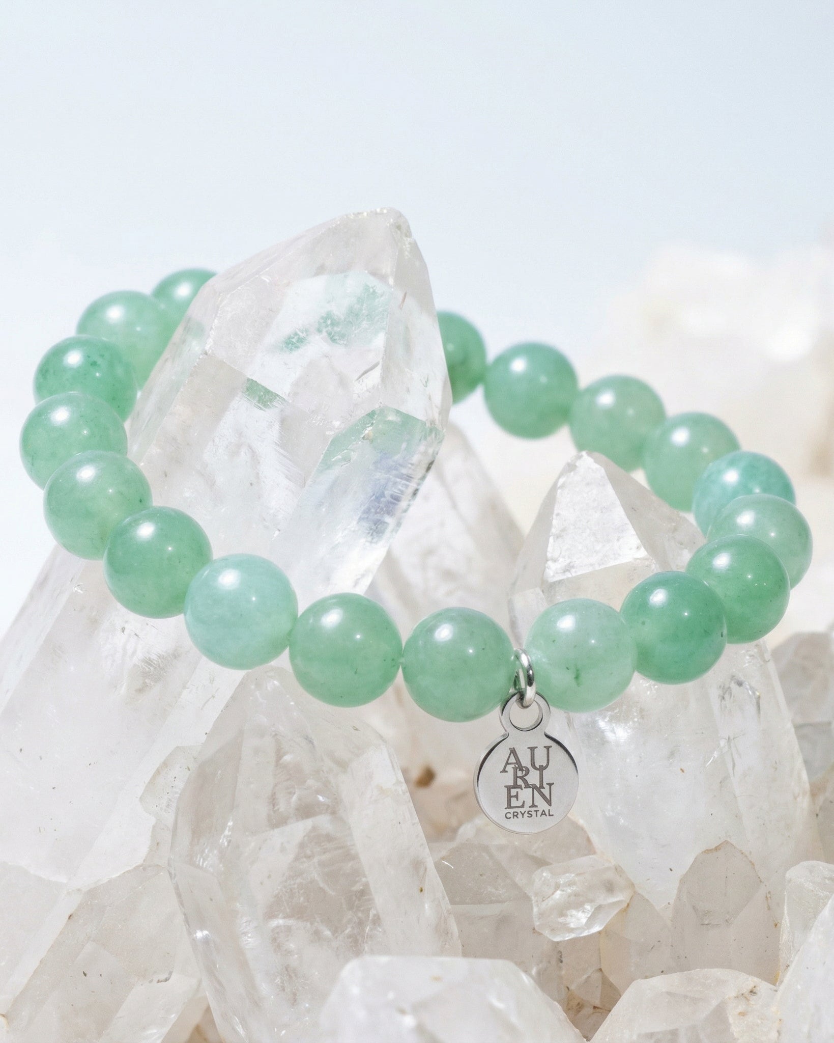 Green Aventurine meditation crystal bracelet aurien crystal 2