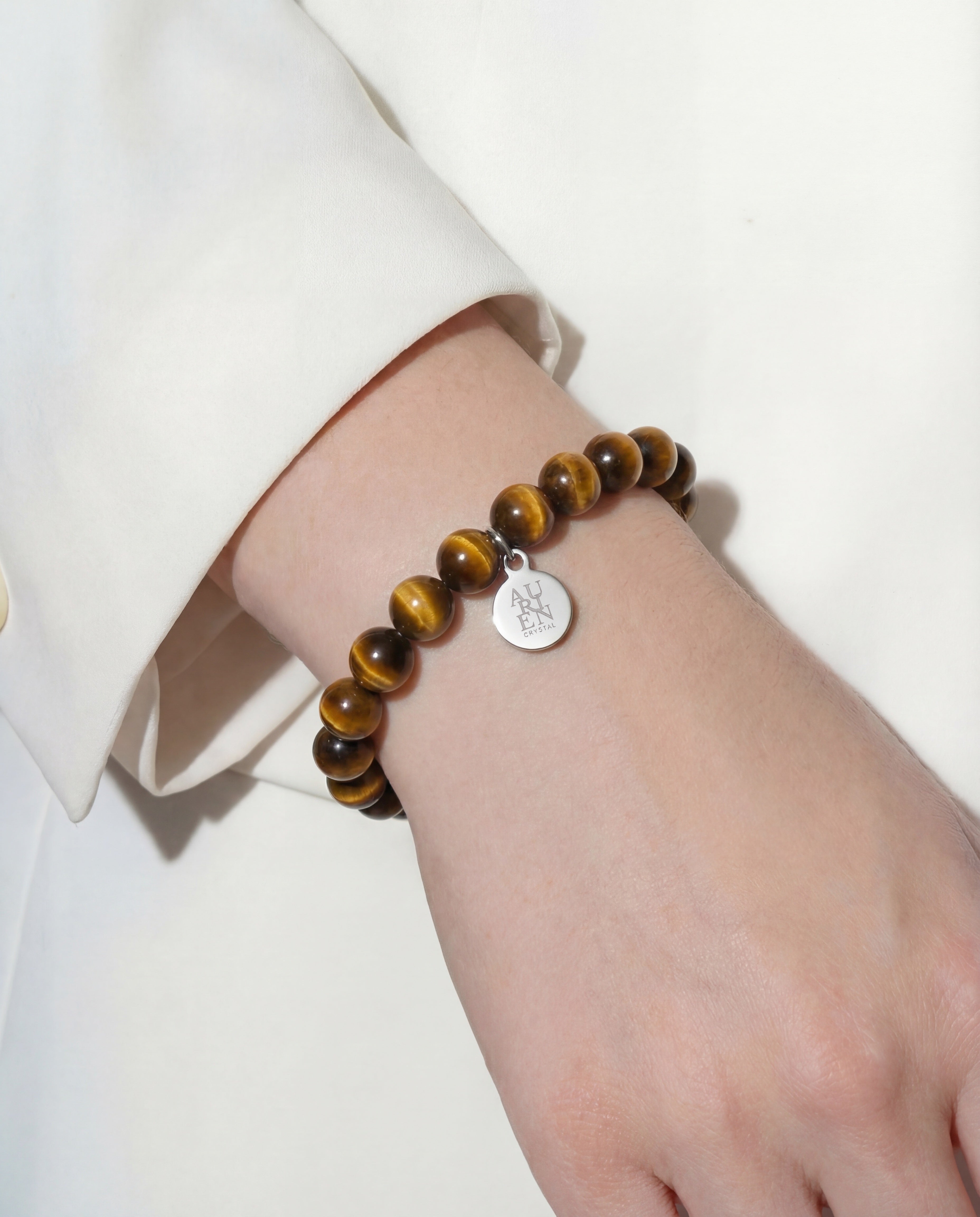 yellow tiger eyes meditation crystal bracelet aurien crystal 4