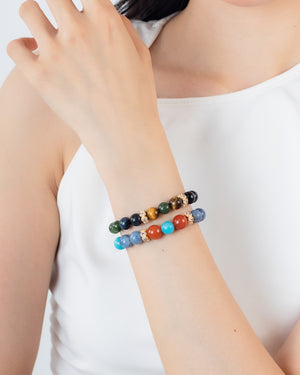 crystal bracelets set for wisdom and strength