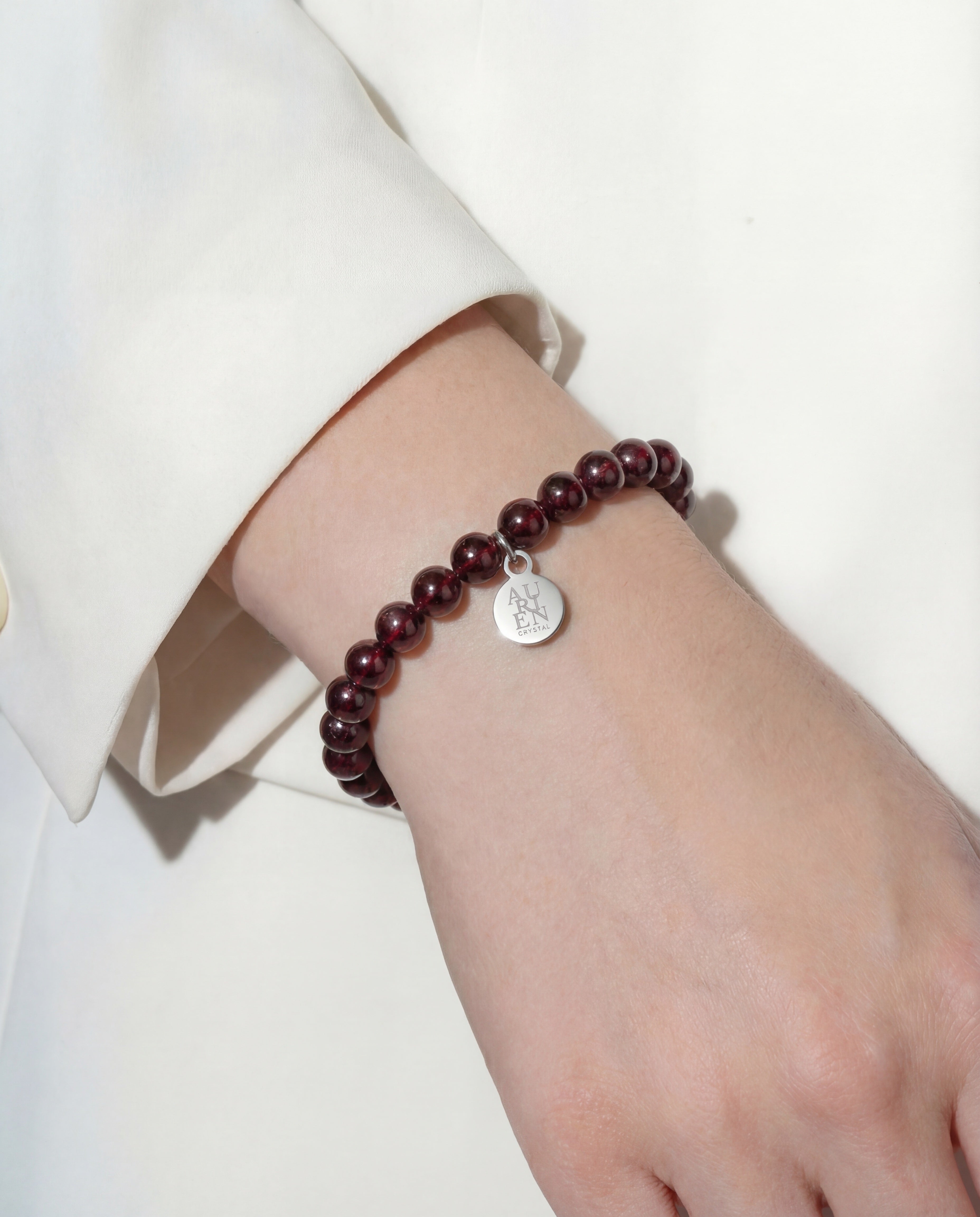 garnet meditation crystal bracelet aurien crystal 2