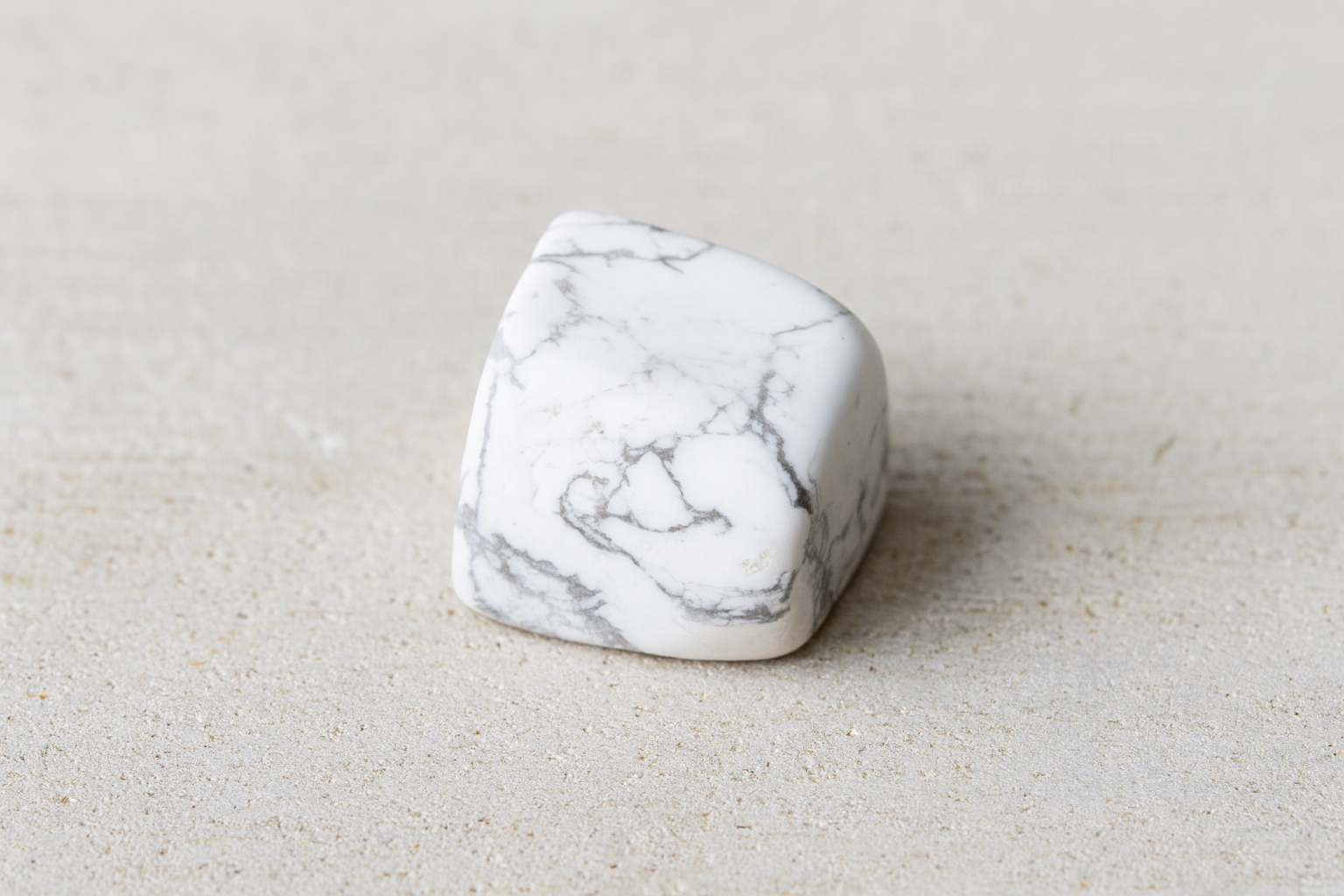 Canadian howlite “white turquoise”—natural, undyed