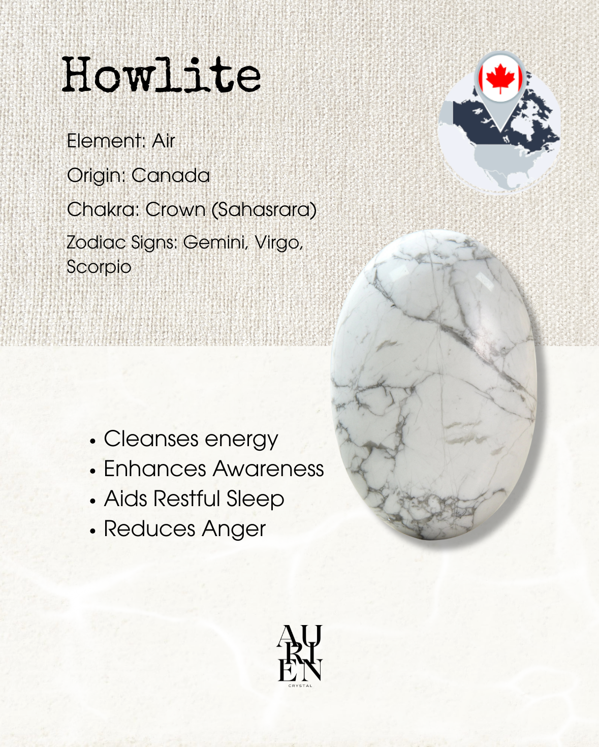 Himalayan Meditation · Howlite 6mm