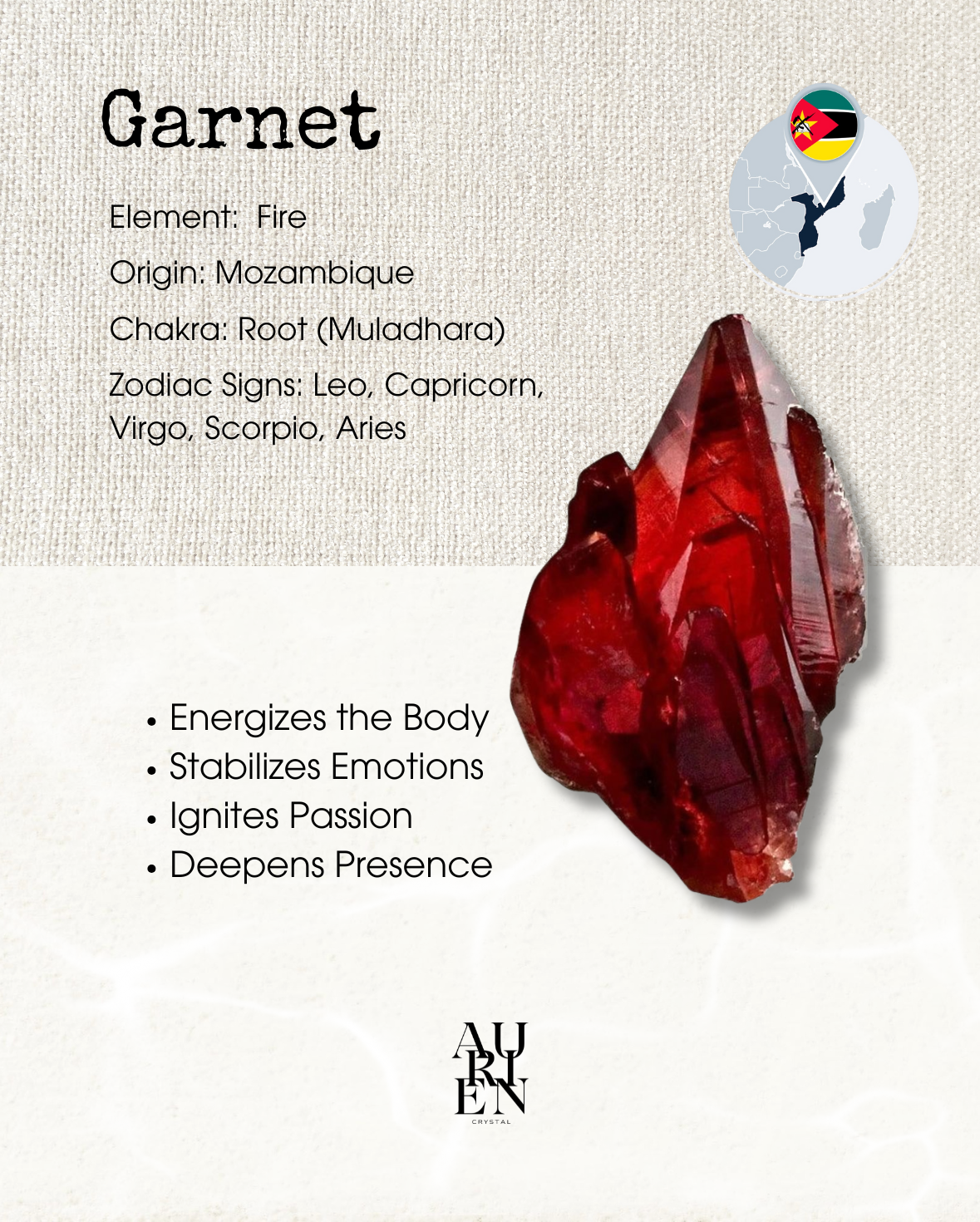 Himalayan Meditation · Garnet 6mm