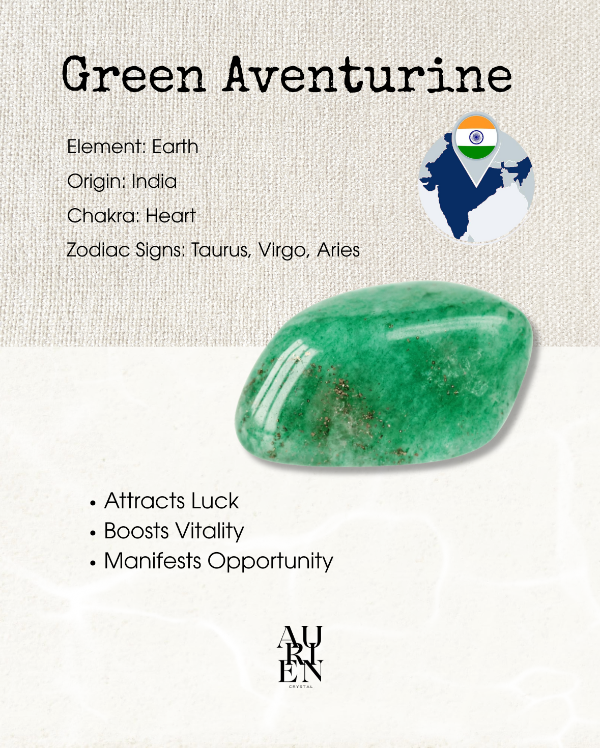 Himalayan Meditation · Green Aventurine 6mm