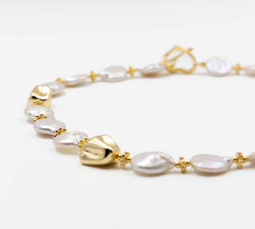 Baroque Coin Pearl Necklace
