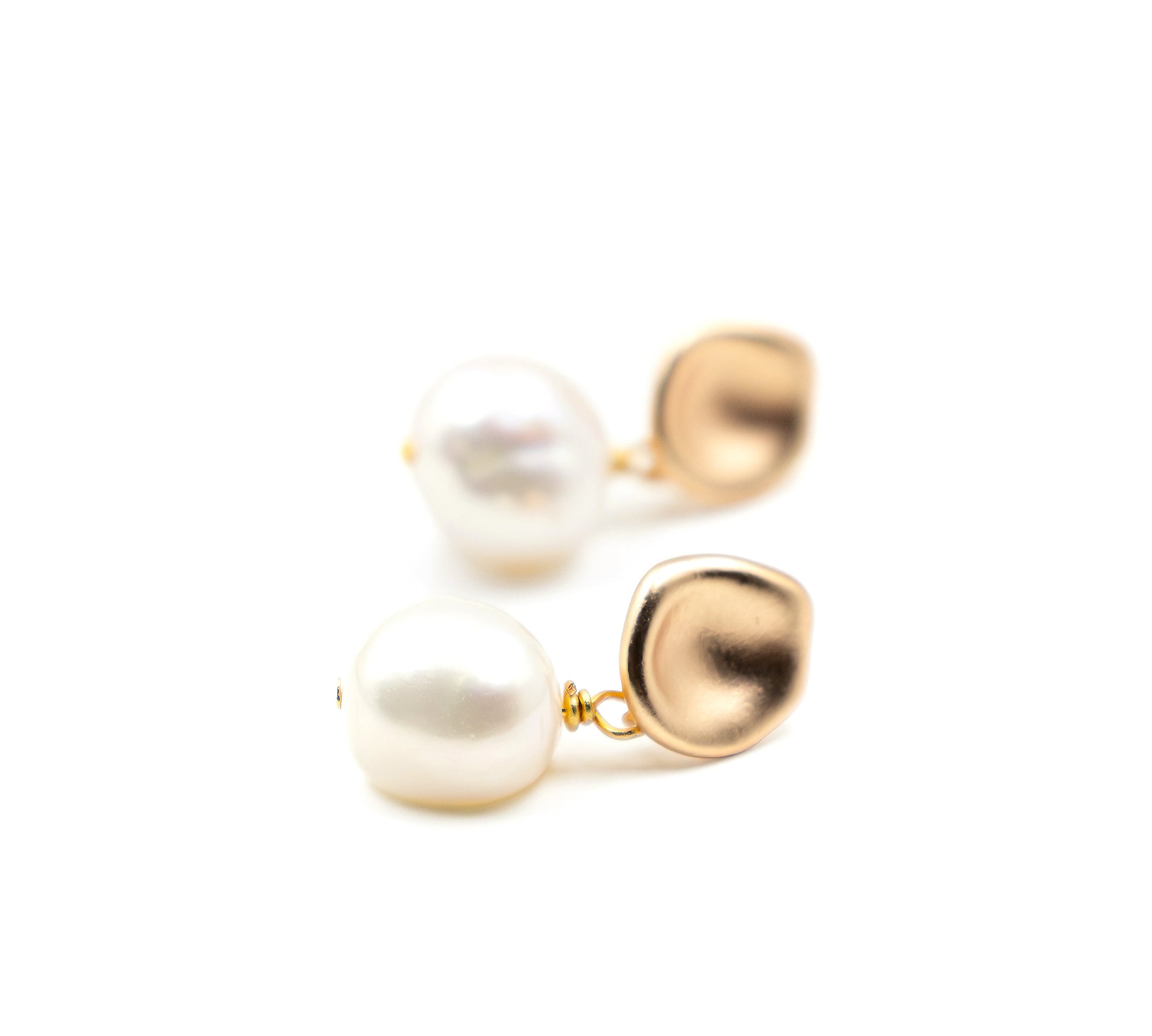 Petal-Shape Baroque Pearl Drops