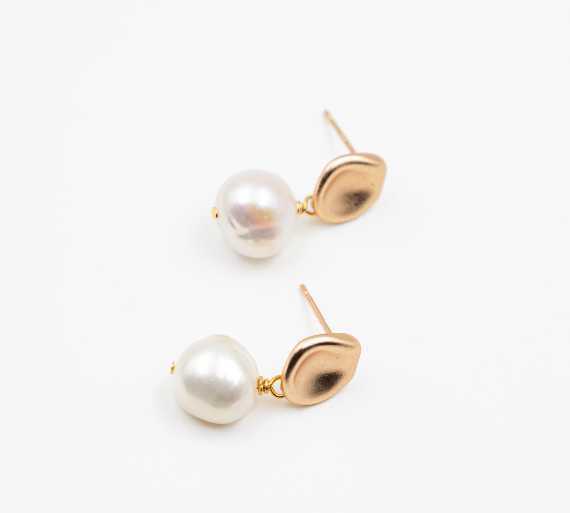 Petal-Shape Baroque Pearl Drops