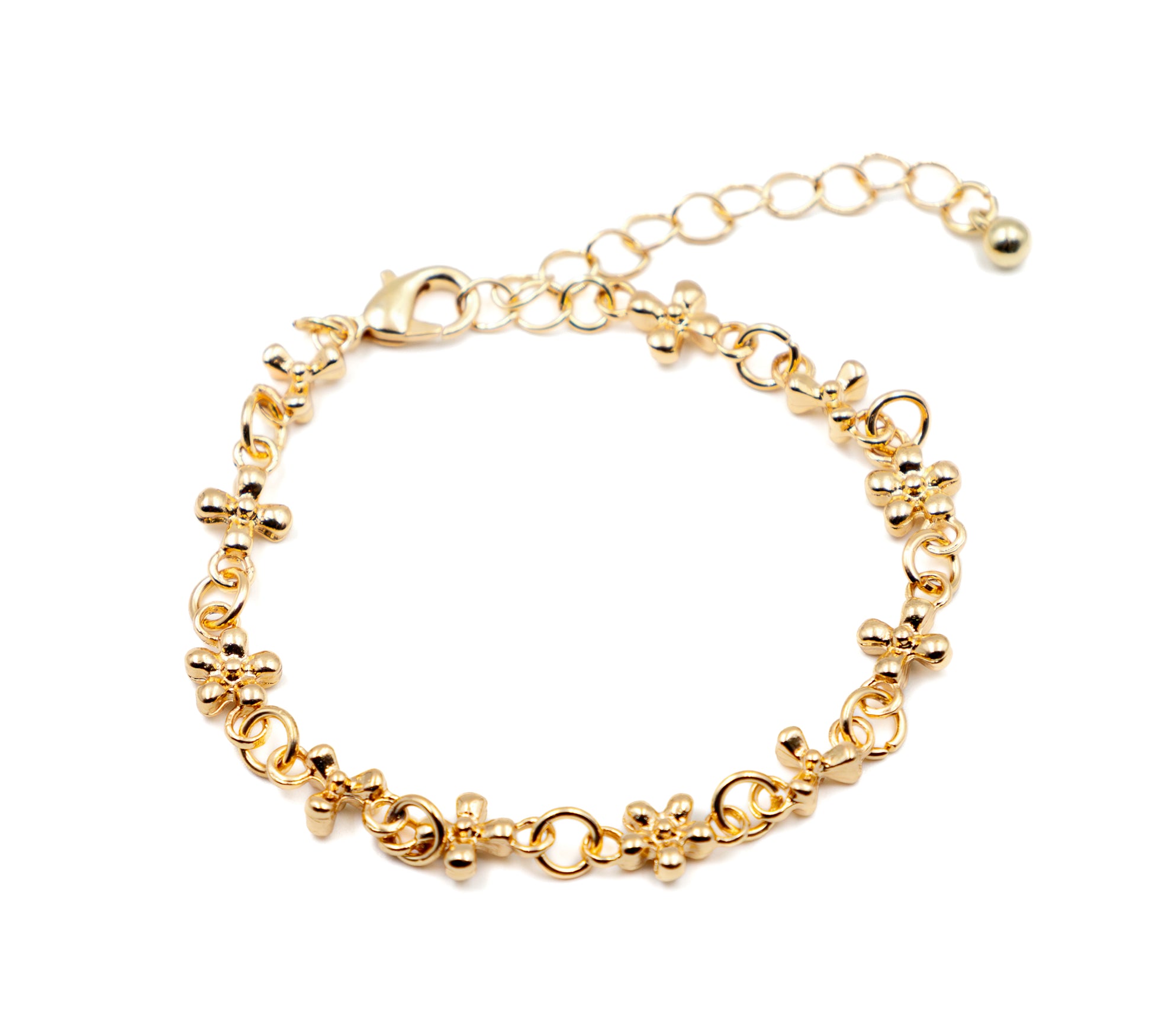 Golden Bloom Chain Bracelet