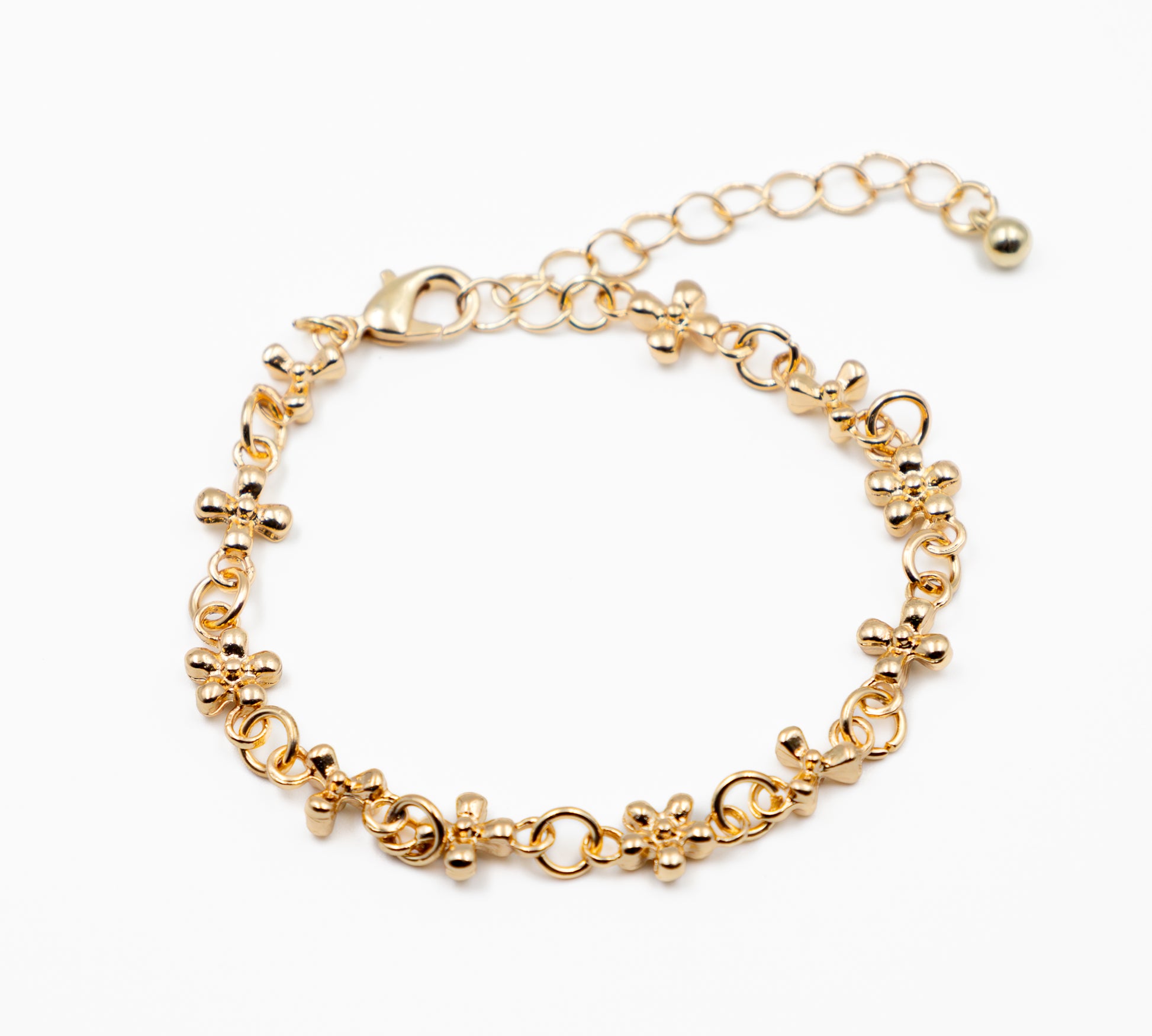 Golden Bloom Chain Bracelet