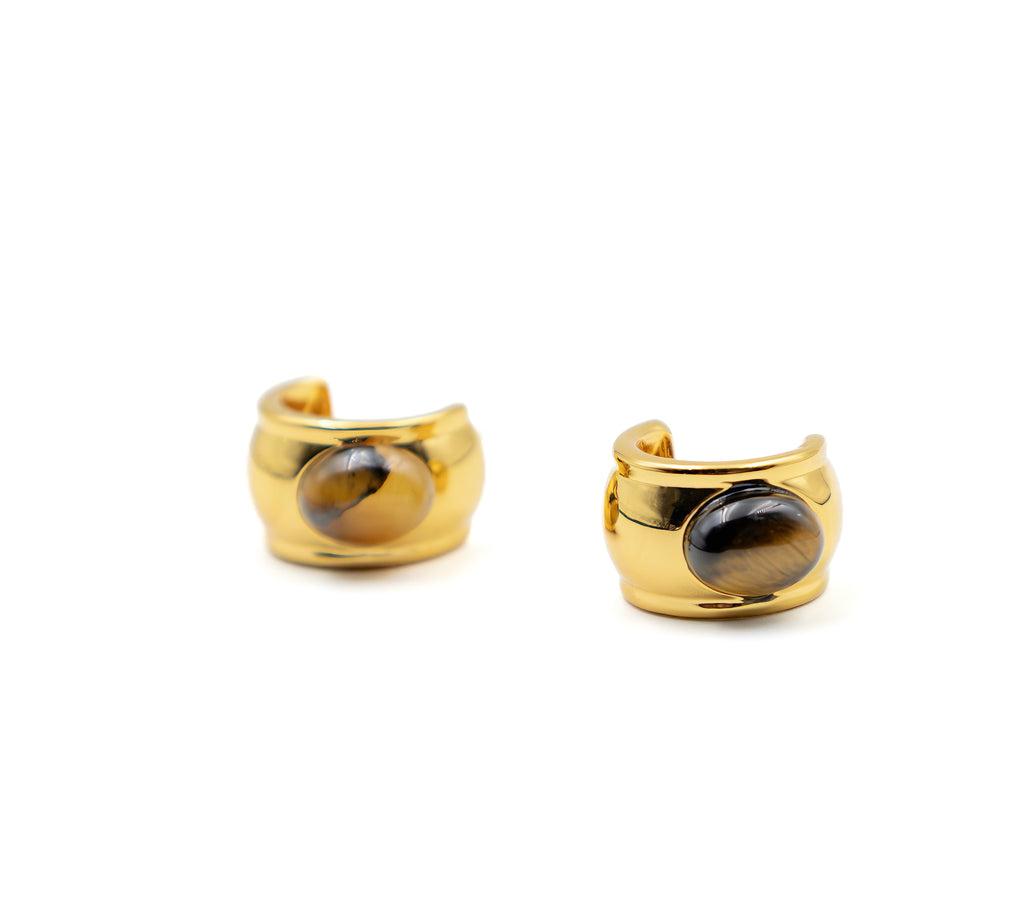 Tiger’s Eye Glow Stud Earrings