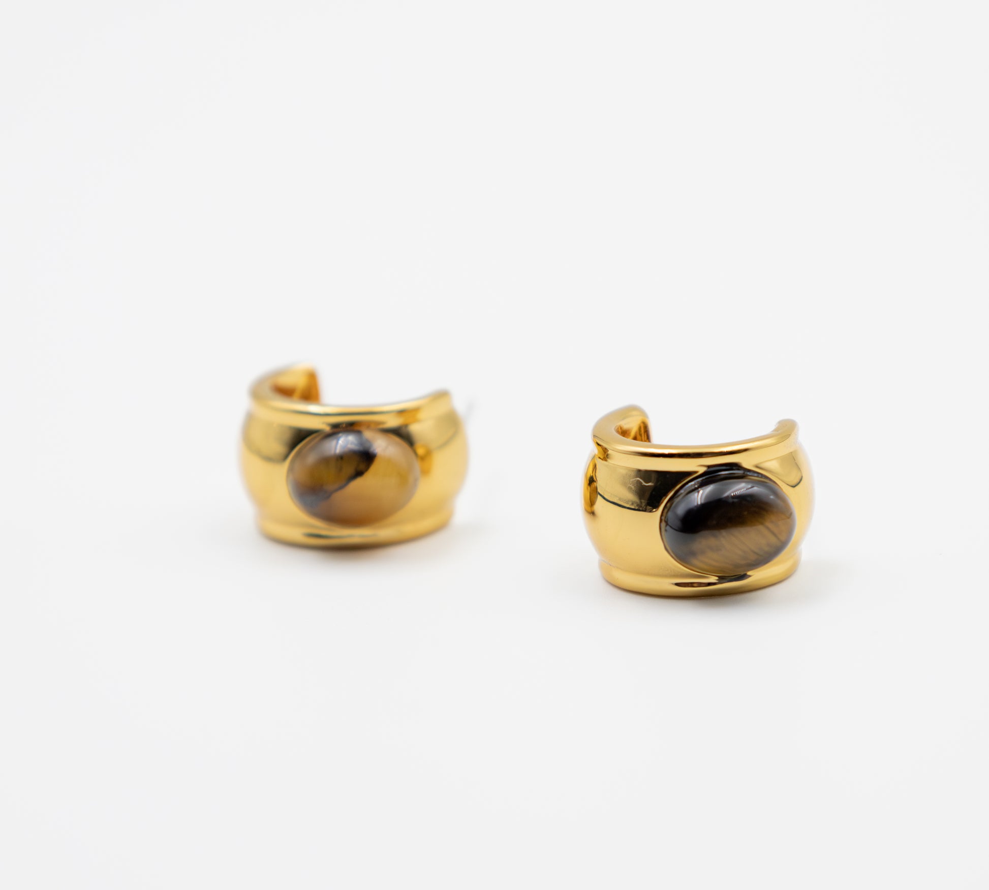 Tiger’s Eye Glow Stud Earrings
