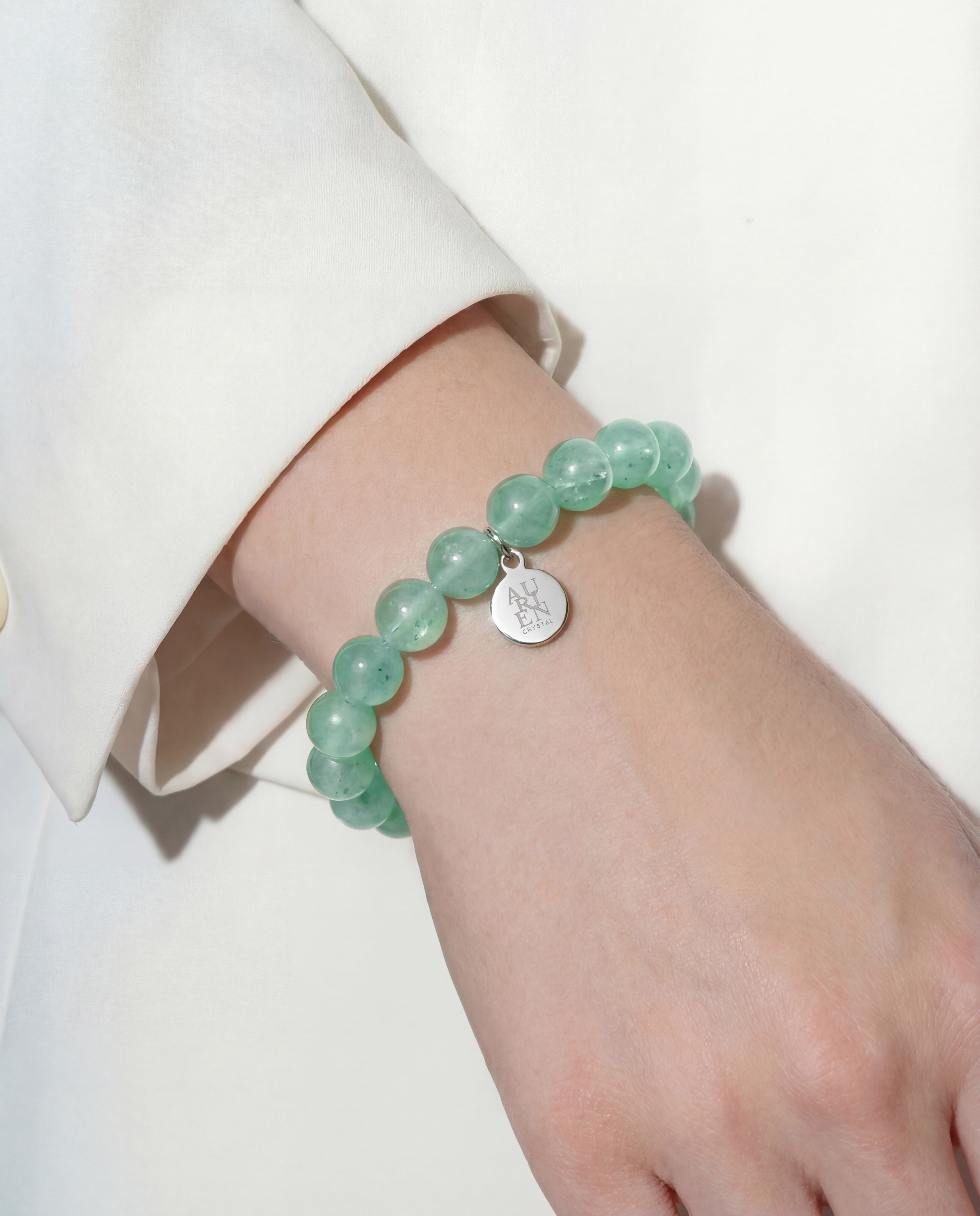 Green Aventurine meditation crystal bracelet aurien crystal 2