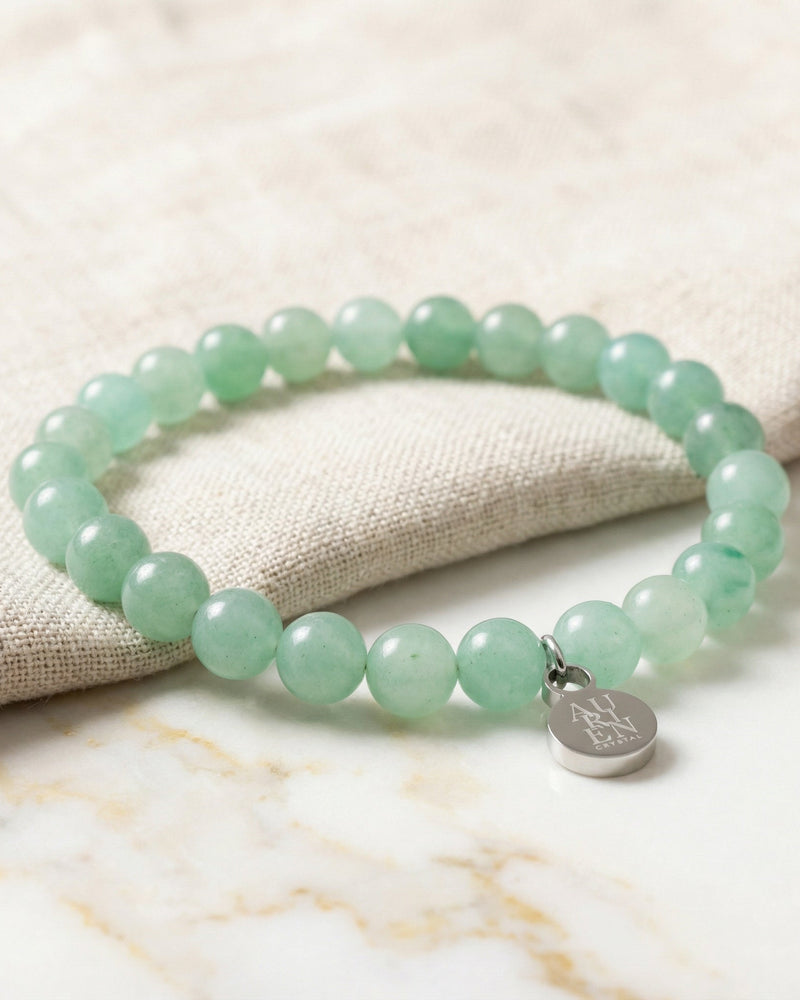 Green Aventurine meditation crystal bracelet aurien crystal 1