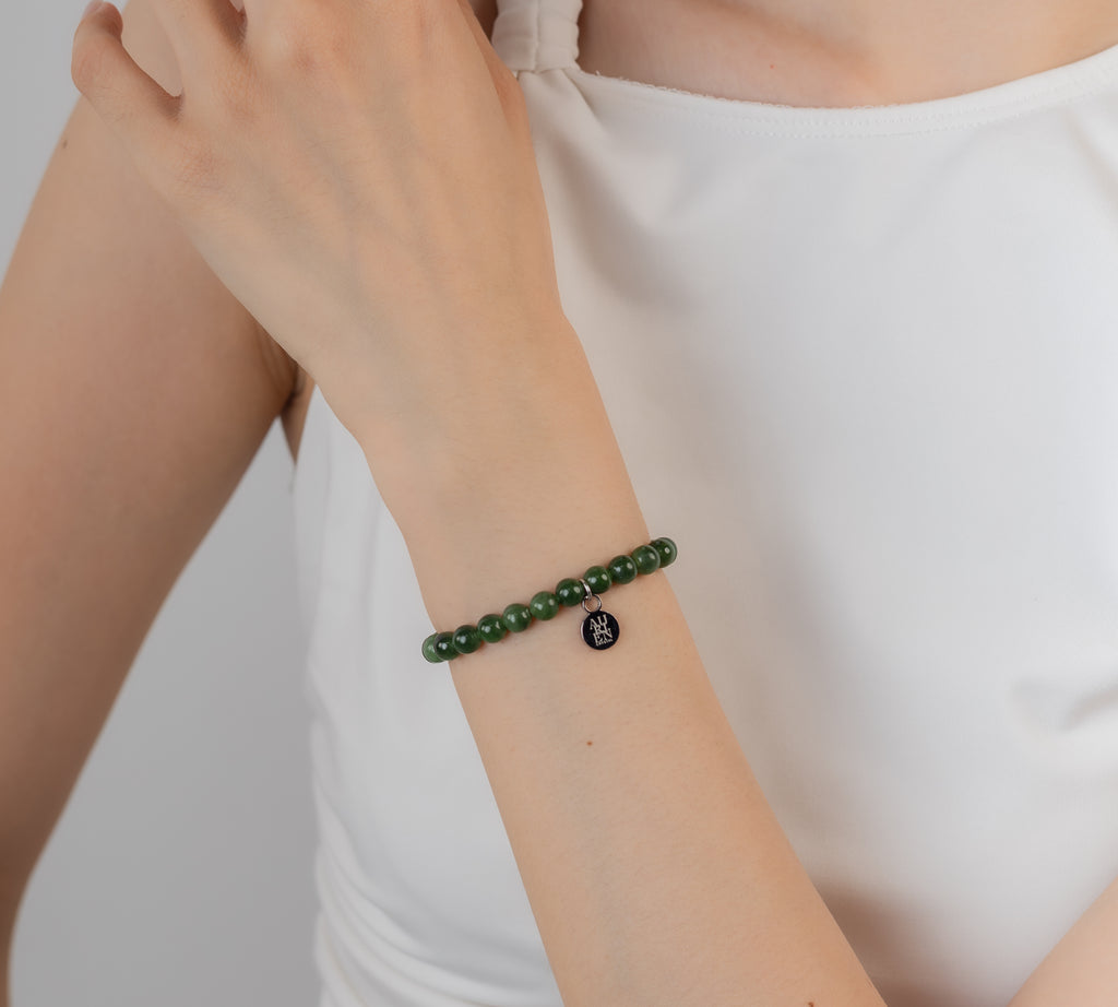 Himalayan Meditation · Green Jade 6mm