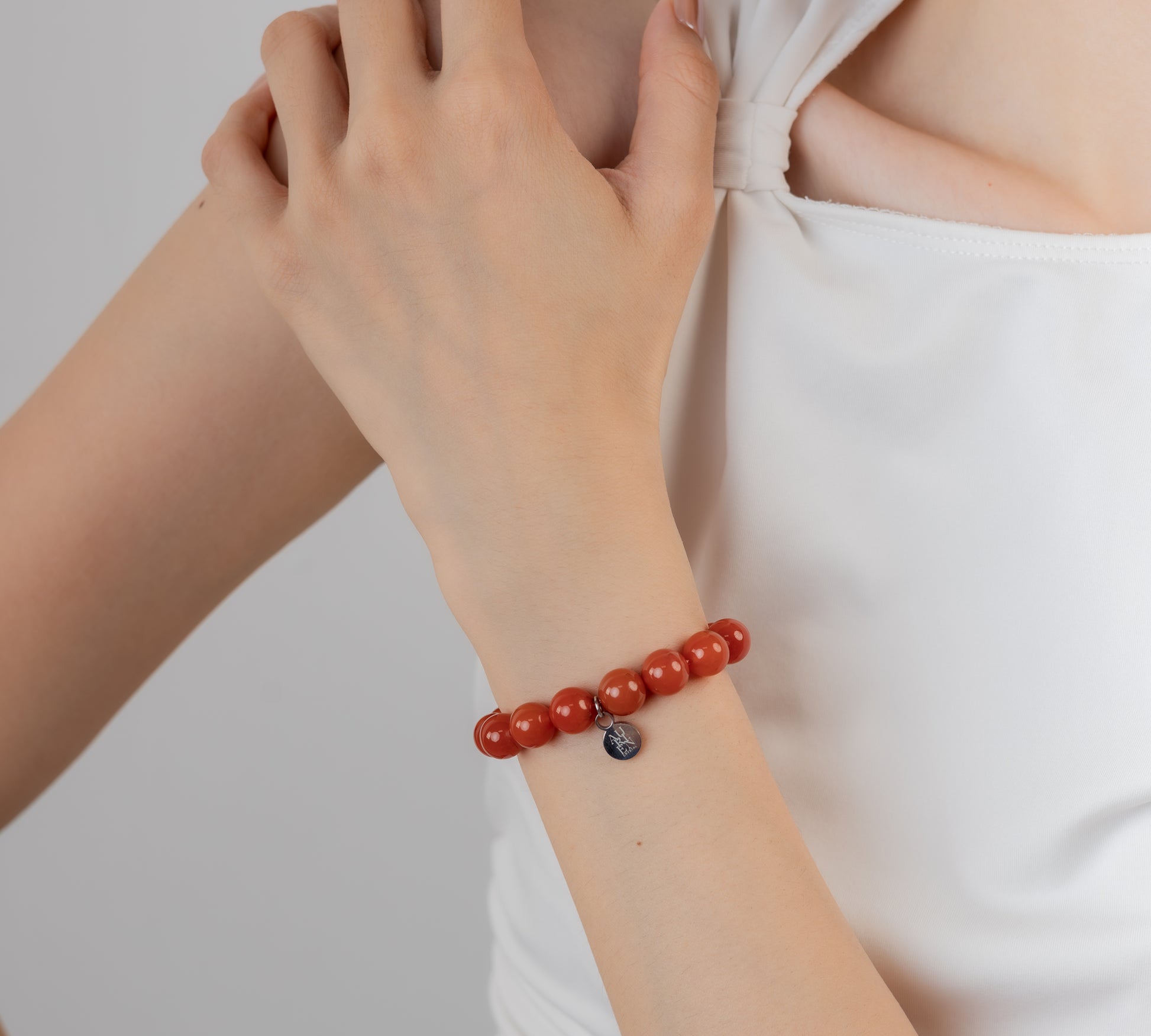 Himalayan Meditation · South Red Agate 8mm