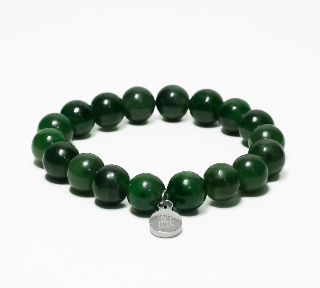 Himalayan Meditation · Green Jade 8mm