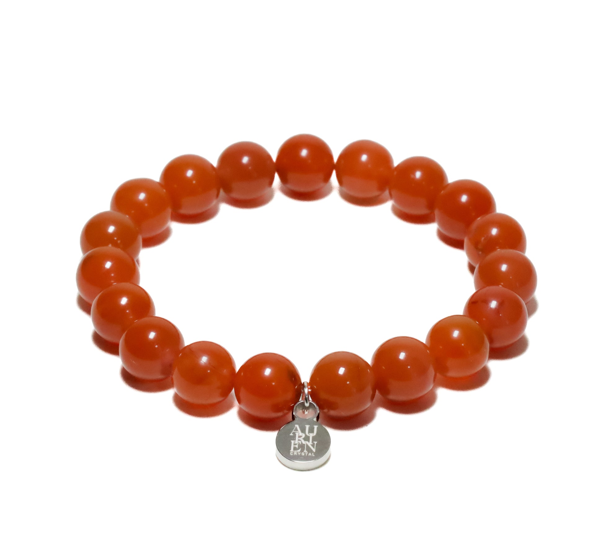 Yunnan South Red Agate 8mm bracelet, strength & protection, glossy round beads.