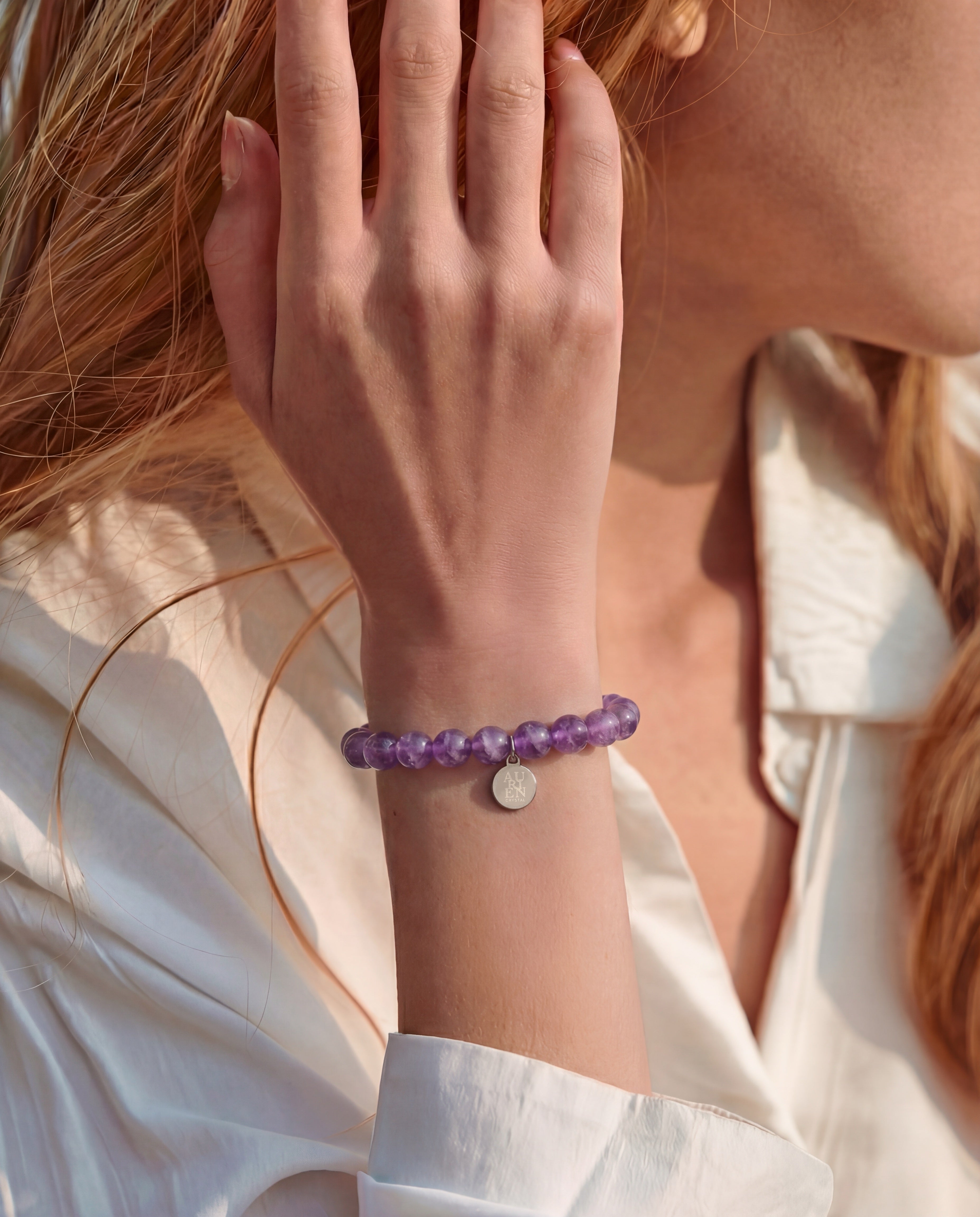 amethyst meditation crystal bracelet aurien crystal 4