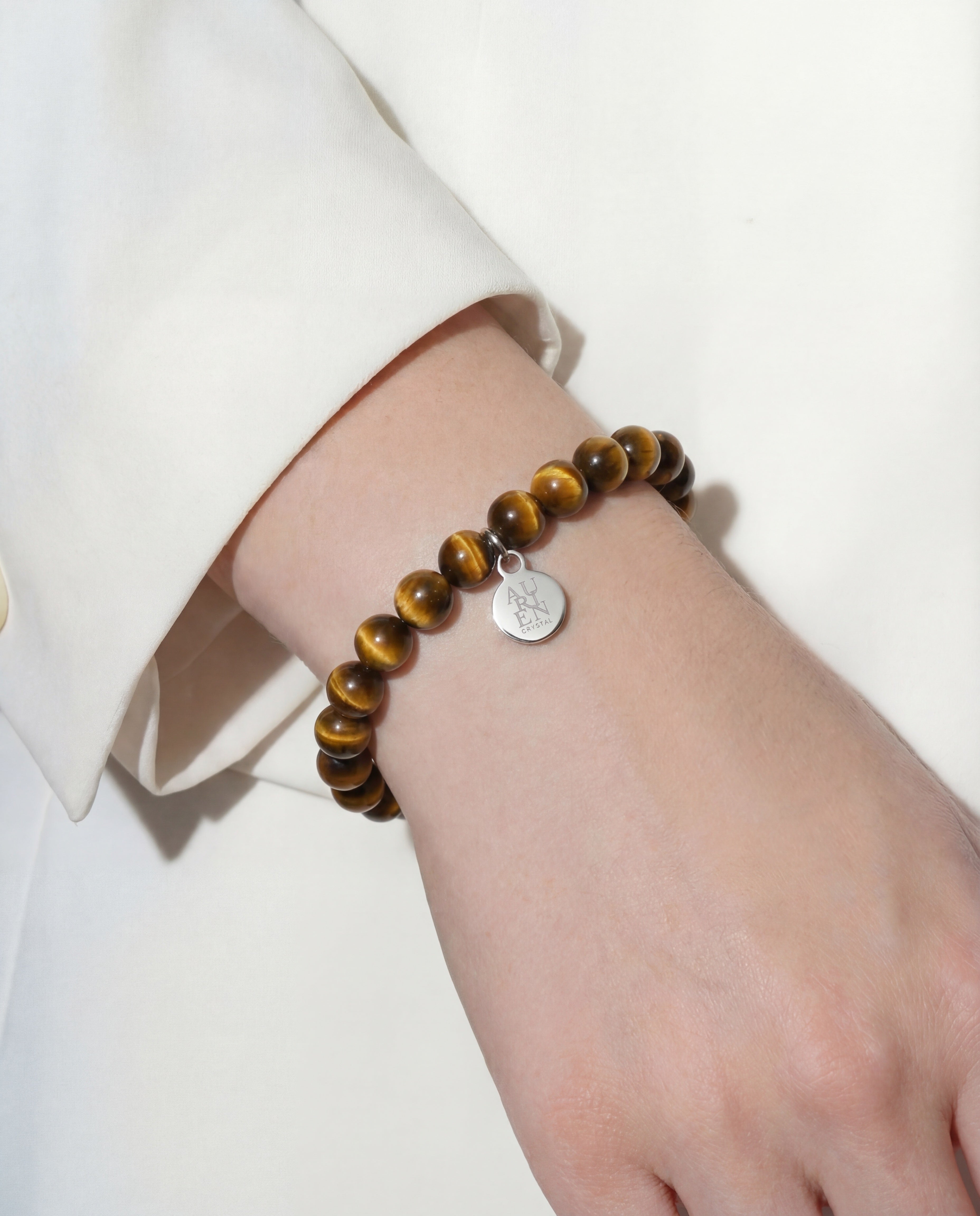 yellow tiger eyes meditation crystal bracelet aurien crystal 2