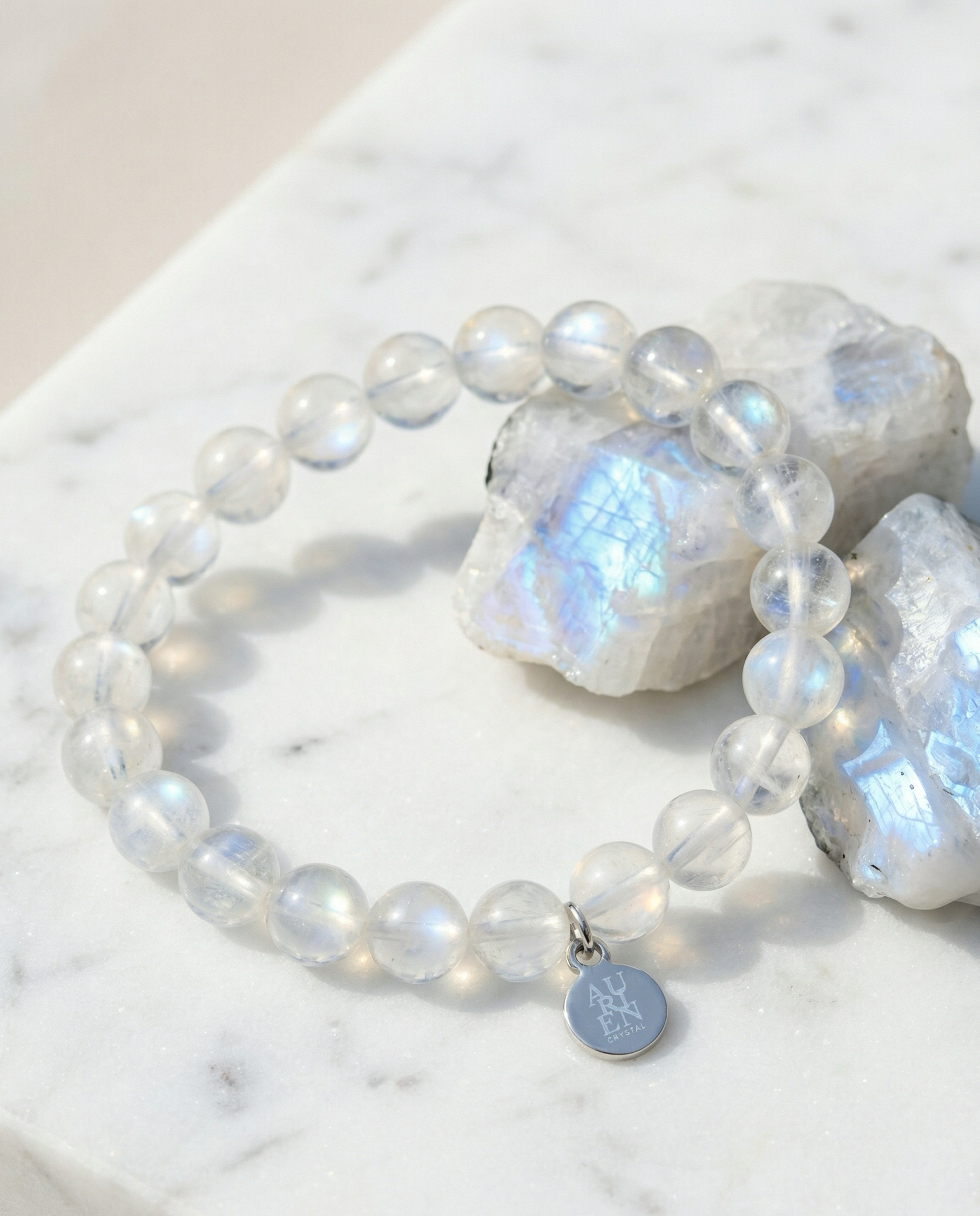 blue moonstone meditation crystal bracelet aurien crystal 3