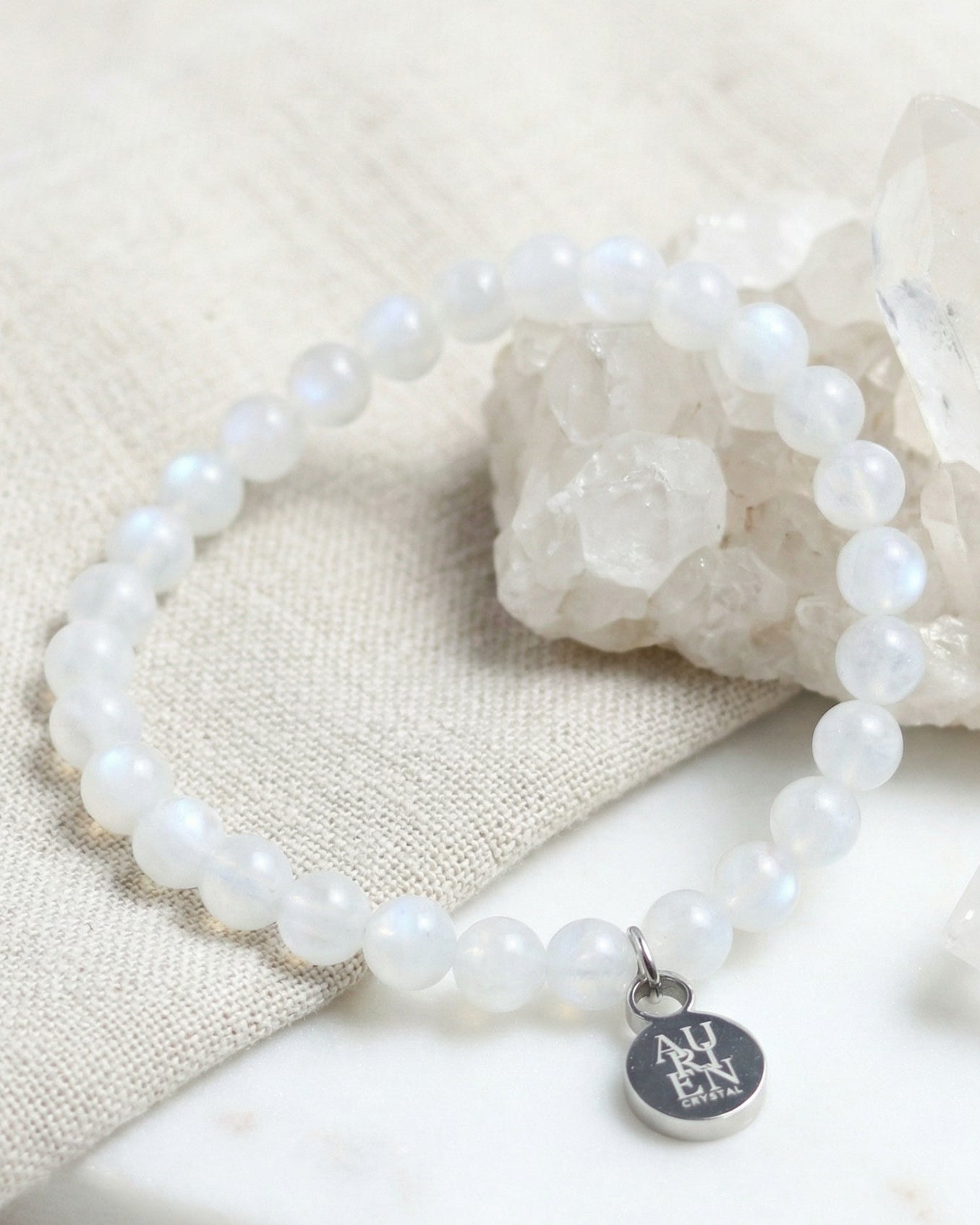 blue moonstone meditation bracelet of aurien crystal 1