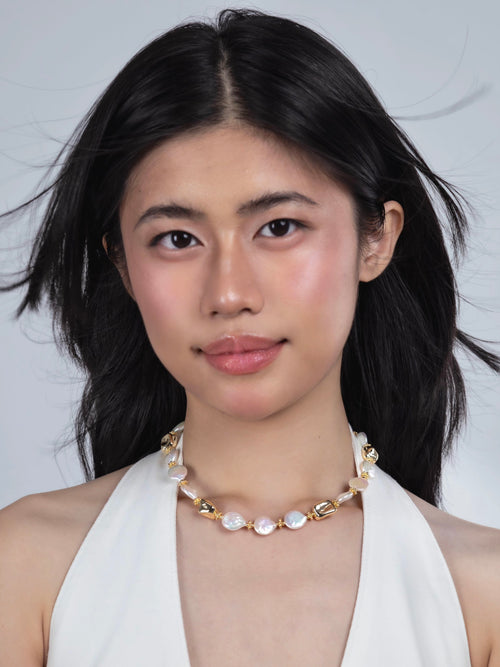 Baroque Coin Pearl Necklace