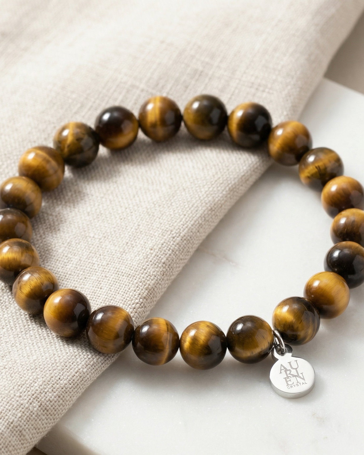 yellow tiger eyes meditation crystal bracelet aurien crystal 3